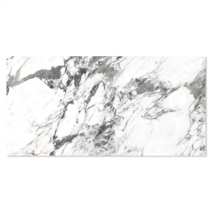 Marmor Klinker Arabescato Vit Polerad 60x120 cm-1